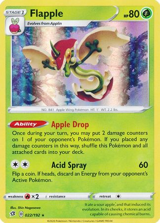 Rebel Clash - 022/192 - Flapple - Holo