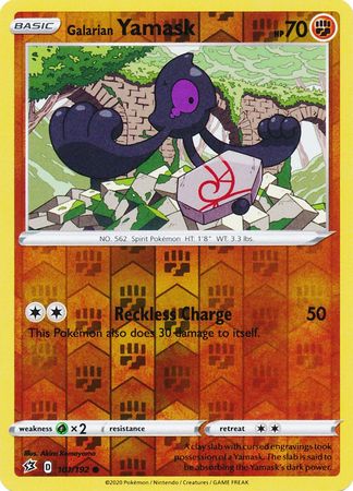 Rebel Clash - 101/192 - Galarian Yamask - Reverse Holo