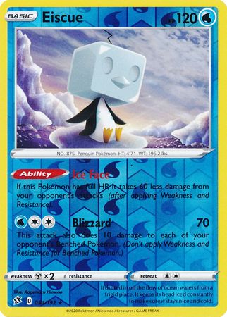 Rebel Clash - 054/192 - Eiscue - Reverse Holo