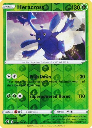 Rebel Clash - 006/192 - Heracross - Reverse Holo