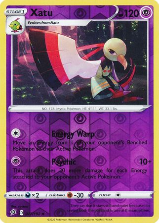 Rebel Clash - 077/192 - Xatu - Reverse Holo