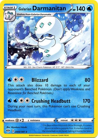 Darkness Ablaze - 044/189 - Galarian Darmanitan