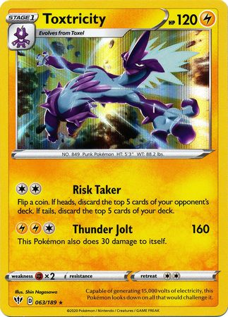 Darkness Ablaze - 063/189 - Toxtricity - Holo