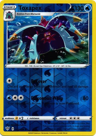 Darkness Ablaze - 052/189 - Toxapex - Reverse Holo