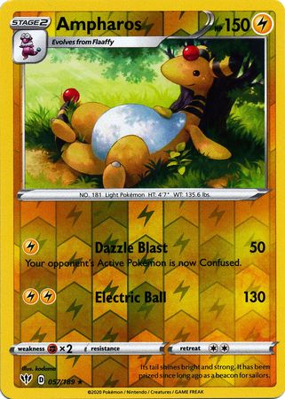 Darkness Ablaze - 057/189 - Ampharos - Reverse Holo