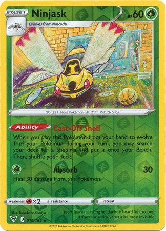 Vivid Voltage - 014/185 - Ninjask - Reverse Holo