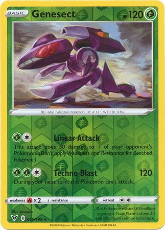 Vivid Voltage - 016/185 - Genesect - Reverse Holo