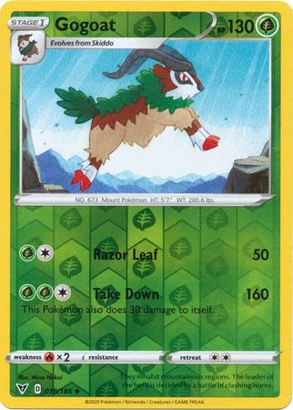 Vivid Voltage - 018/185 - Gogoat - Reverse Holo