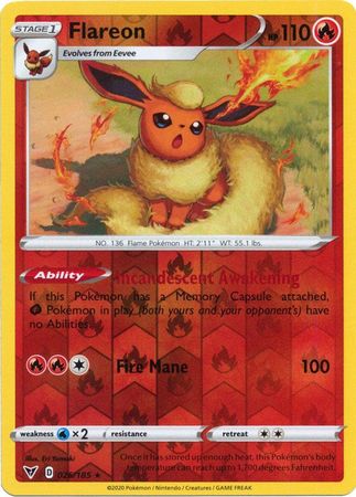 Vivid Voltage - 026/185 - Flareon - Reverse Holo