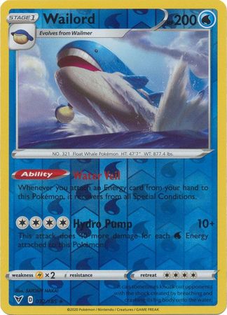 Vivid Voltage - 032/185 - Wailord - Reverse Holo
