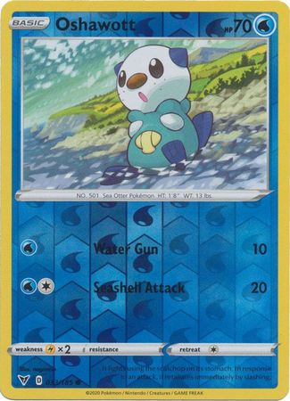 Vivid Voltage - 033/185 - Oshawott - Reverse Holo