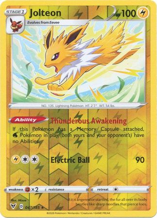 Vivid Voltage - 047/185 - Jolteon - Reverse Holo