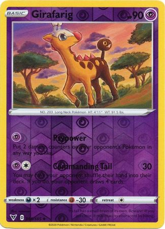 Vivid Voltage - 065/185 - Girafarig - Reverse Holo