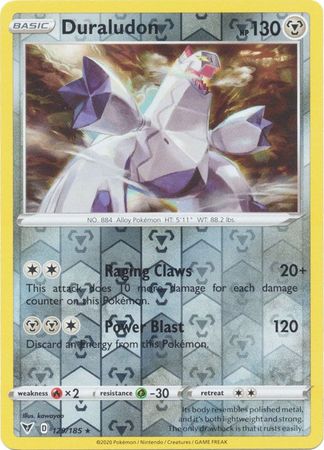 Vivid Voltage - 129/185 - Duraludon - Reverse Holo