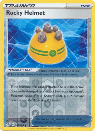 Vivid Voltage - 159/185 - Rocky Helmet - Reverse Holo