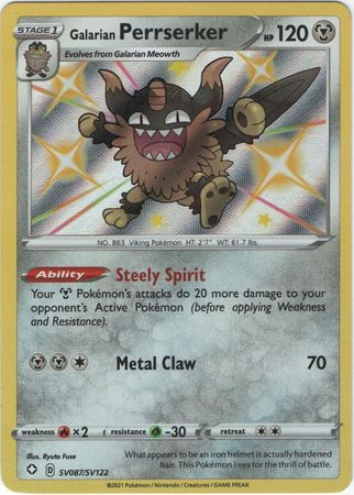 Shining Fates: Shiny Vault - SV087/SV122 - Galarian Perrserker