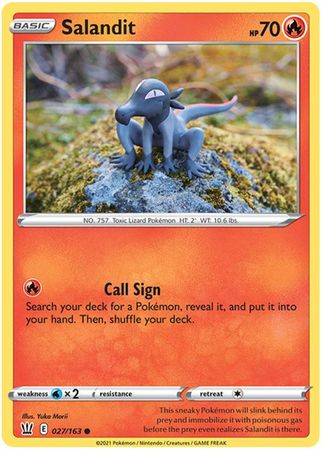 Battle Styles - 027/163 - Salandit