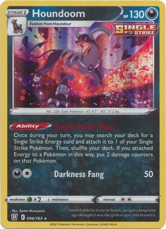Battle Styles - 096/163 - Houndoom - Holo