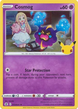Celebrations - 13/25 - Cosmog - Holo