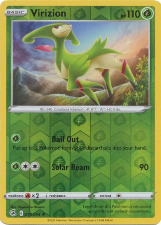 Fusion Strike - 015/264 - Virizion - Reverse Holo