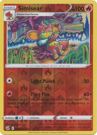 Fusion Strike - 038/264 - Simisear - Reverse Holo