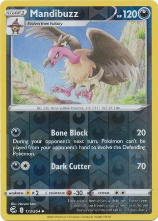Fusion Strike - 173/264 - Mandibuzz - Reverse Holo