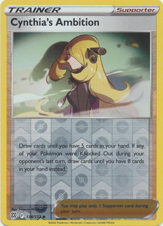 Brilliant Stars - 138/172 - Cynthia's Ambition - Reverse Holo