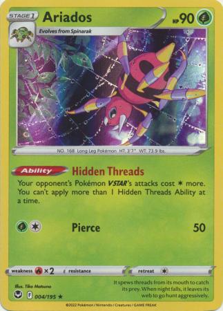 Silver Tempest - 004/195 - Ariados - Holo