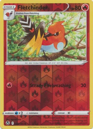 Silver Tempest - 028/195 - Fletchinder - Reverse Holo