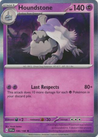 Scarlet &amp; Violet - 106/198 - Houndstone - Holo