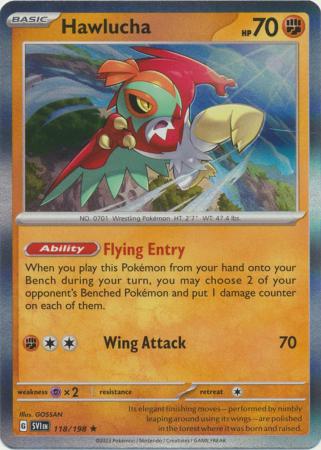 Scarlet &amp; Violet - 118/198 - Hawlucha - Holo