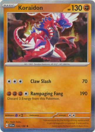 Scarlet &amp; Violet - 124/198 - Koraidon - Holo