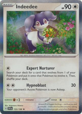 Scarlet &amp; Violet - 153/198 - Indeedee - Holo