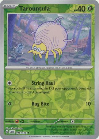 Scarlet &amp; Violet - 016/198 - Tarountula - Reverse Holo