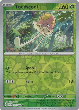 Scarlet &amp; Violet - 025/198 - Toedscool - Reverse Holo