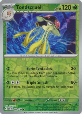 Scarlet &amp; Violet - 026/198 - Toedscruel - Reverse Holo