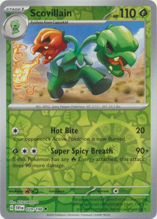 Scarlet &amp; Violet - 029/198 - Scovillain - Reverse Holo