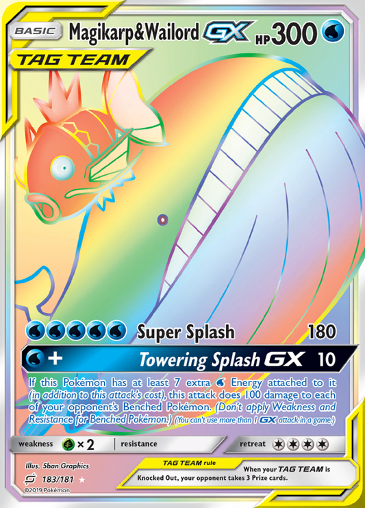 Team Up - 183/181 - Magikarp &amp; Wailord GX (Tag Team)