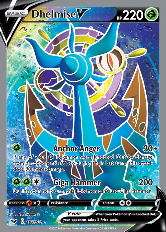 Sword &amp; Shield - 187/202 - Dhelmise V