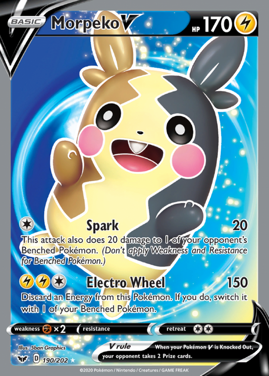 Sword &amp; Shield - 190/202 - Morpeko V
