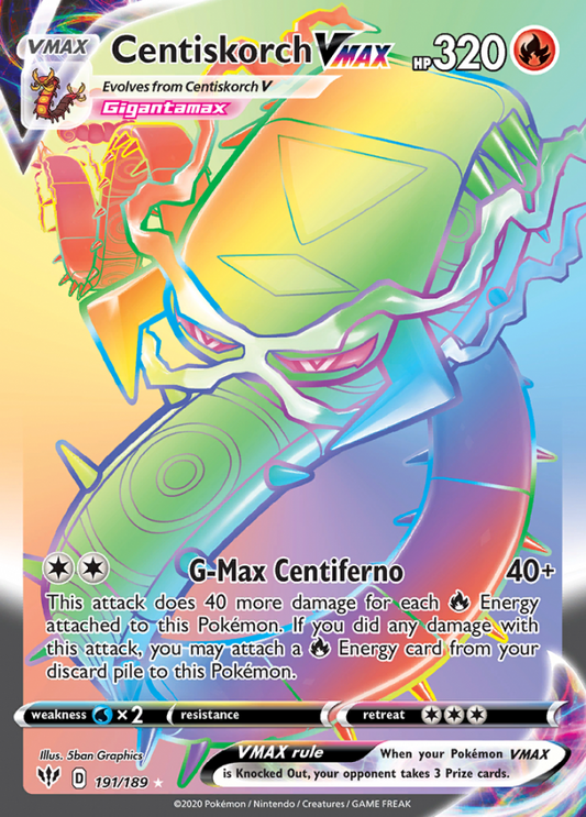 Darkness Ablaze - 191/189 - Centiskorch VMAX