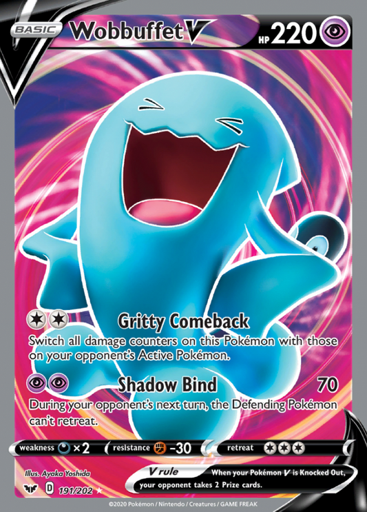 Sword &amp; Shield - 191/202 - Wobbuffet V