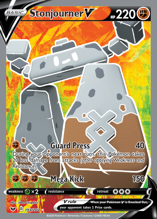 Sword &amp; Shield - 193/202 - Stonjourner V