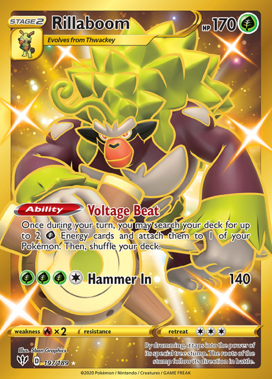 Darkness Ablaze - 197/189 - Rillaboom (Gold)