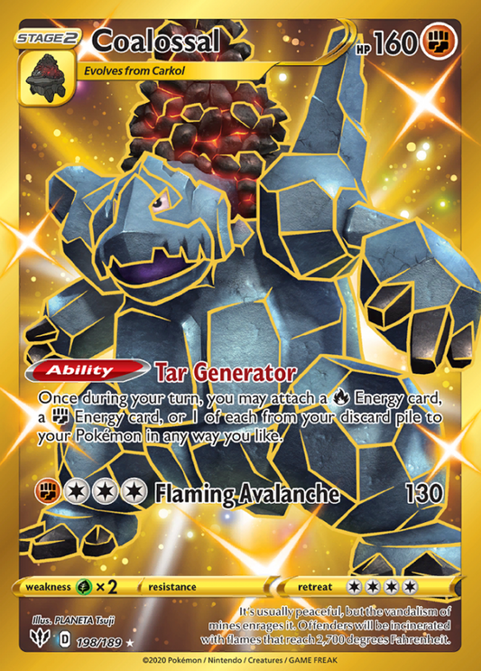 Darkness Ablaze - 198/189 - Coalossal (Gold)
