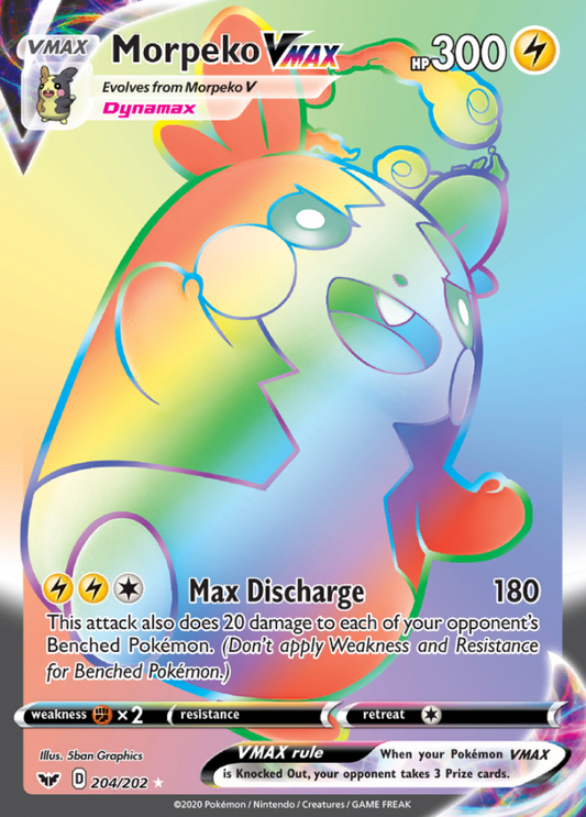 Sword &amp; Shield - 204/202 - Morpeko VMAX