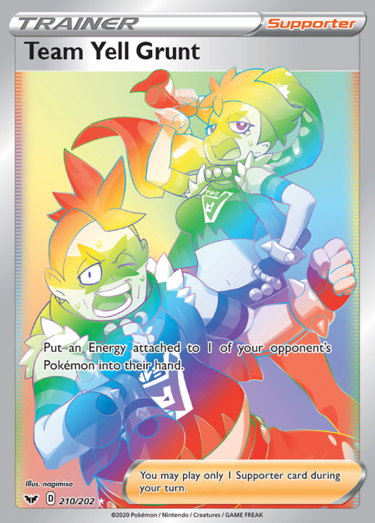 Sword &amp; Shield - 210/202 - Team Yell Grunt