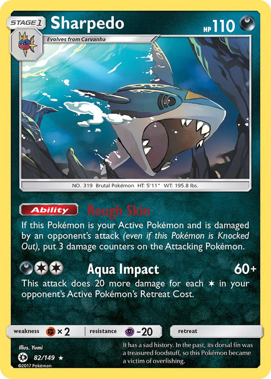 Sun &amp; Moon - 082/149 - Sharpedo - Holo