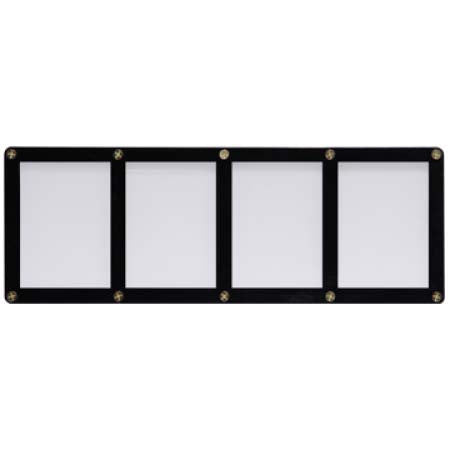 Ultra PRO 4-Card Black Frame Screwdown Holder