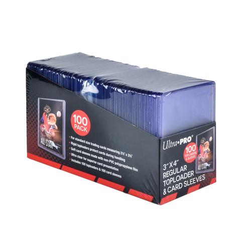 Ultra PRO 3" x 4" Clear Regular Toploaders &amp; Card Sleeves (100 pieces)